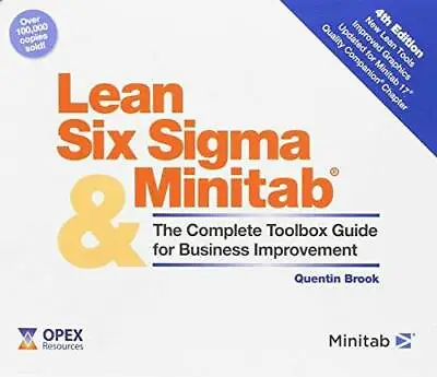 Lean Six Sigma And Minitab (4th Edition): The Complete Toolbox Guide For  - GOOD • $4.39