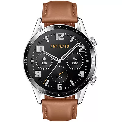 Huawei Watch GT 2 (46mm) Pebble Brown 4GB Bluetooth Smartwatch NEW • $515.90