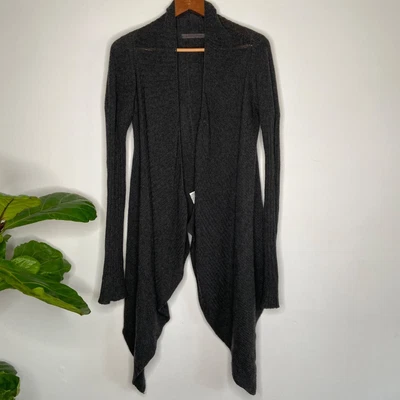$49.90 • Buy Scanlan & Theodore Cashmere Blend Draped Cardigan - Size Small (Size 6-8)