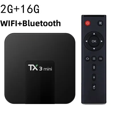 TX3 Mini 2GB 16GB Android 10.0 Quad Core TV Box HD Dual WIFI Media Player • $27.96