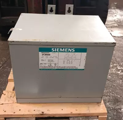 New Siemens 3f3r009 9 Kva Transformer 3-phase 480v Pri ▲ 208y/120v Sec Wye • $629.99