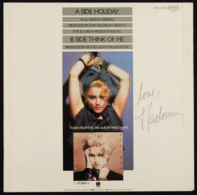 MADONNA Signed 'Holiday' Photograph - Rock / Pop Singer / Vocalist - Preprint • £6