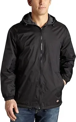 Dickies Men's Fleece Lined Hooded Jacket Black Size Small • $35.28