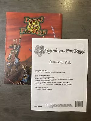 GAMEMASTER’S PACK L5R Legend Of The Five Rings RPG AEG • $29.99