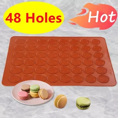  Non-Stick Silicone Macaron Macaroon Pastry Oven Baking Mould Sheet Mat Diy Mold • $17.35