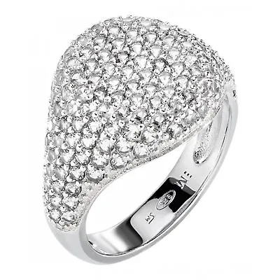 Women's Ring Morellato Treasure Zircons SAIW65 Size 14 16 Silver Cobblestone • $82.62