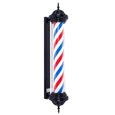 Barber Pole Light Vintage Outdoor Indoor LED Lamp Hair Salon Open Sign Strips • $89.99