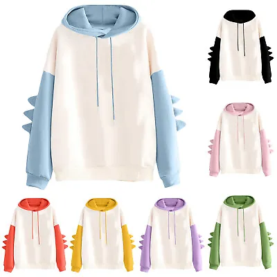 Women Dinosaur Hoodie Kawaii Pullover Cute Hooded Sweatshirt For Teengirls Girls • $41.35