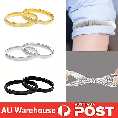 6pcs Shirt Sleeve Holders Arm Bands Elastic Armbands Men Ladies Gift Fashion AU • $9.75