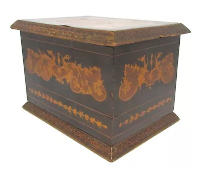Old Vintage Wooden Cigarette Tobacciana Dispense Box Decorative • $45