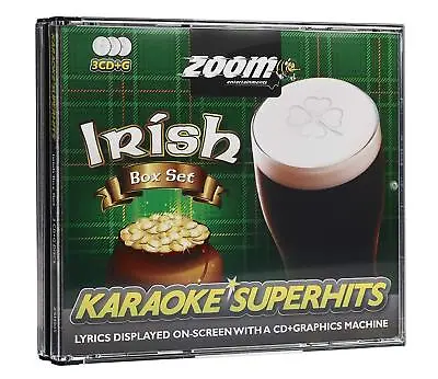 £8.95 • Buy Zoom Karaoke, Irish Box Set Superhits - Triple CDG Karaoke Set (ZSH005)