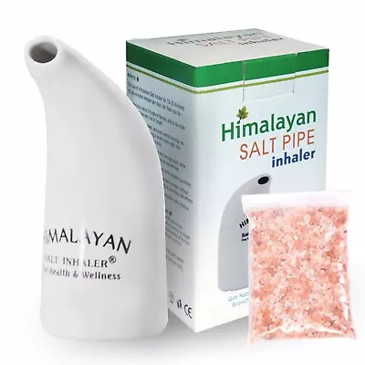 Himalayan Salt Inhaler Asthma Patient Salt Pipe Crystals Salt Anti Bacterial 1X • £10.99