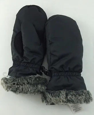 Eddie Bauer Down Essential Womens Mittens GLOVES Black M MEDIUM • $29.99