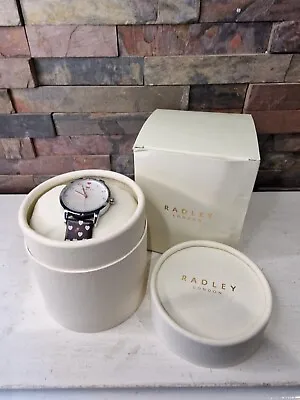 Radley Dial Heart Leather Strap Watch Women's Watch. Vvgc. Working. • £44.99