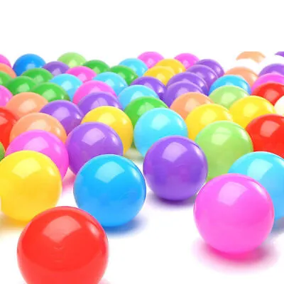 1-100PCS Colorful Plastic Balls Pit Balls Crush Proof Kids Ocean Toy Games M9M4 • $11.99