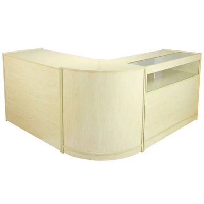 £499.99 • Buy Retail Counter Maple Shop Display Storage Cabinets Shelves Glass Showcase Galaxy