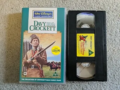 Davy Crockett Small Box VHS Tape Disney Classic Adventures • £5.99