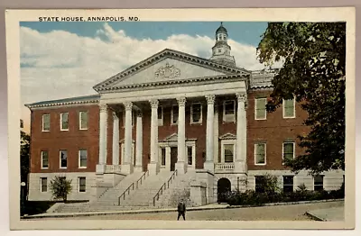 State House Annapolis MD Maryland Vintage Postcard • $2.95