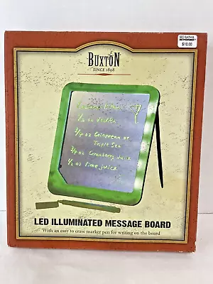 Buxton LED Illuminated Message Board Erase Marker Pen New • $8.99