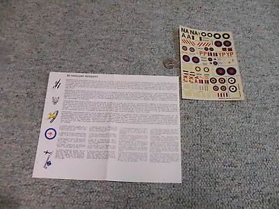 Esci  Decals 1/72 Mosquito   Variants     H24 • $9.99