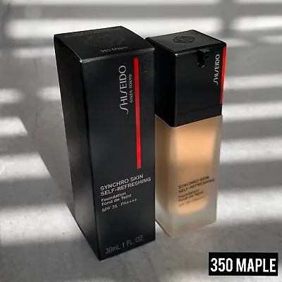 Shiseido Synchro Skin Self-Refreshing Foundation SPF35 350 Maple 30ml / 1oz • $33.44