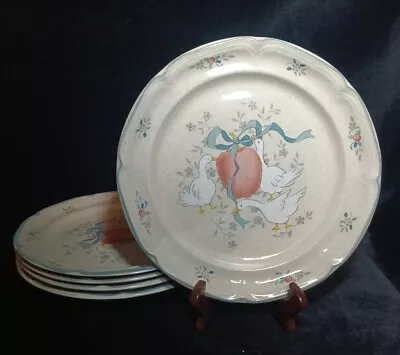 5 International China Marmalade Goose Stoneware Dinner Plates 10 3/4   8868 • $28.79