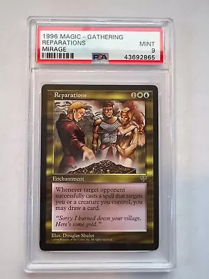 Reparations PSA 9 Mint - Reserved List Mirage MTG 1996 Rare • $5.50