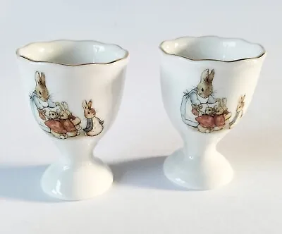 Beatrix Potter Peter Rabbit Egg Cups X 2 - Reutter • £50