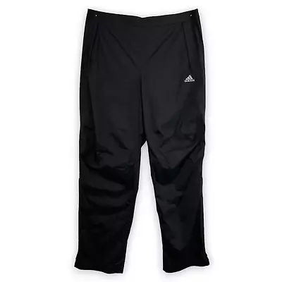 ADIDAS Climaproof Packable Rain Pants Black Men’s Size XL Golf Hiking Boating • $29.95