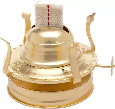 Brass Plated Oil Burner For Mason Jars - Turn Any Mason Jar Into A Vintage Lamp • $11.75