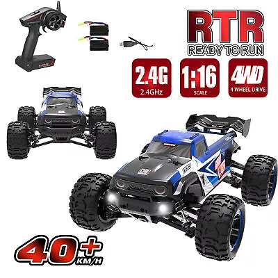 1/16 2.4Ghz 4WD RC Racing Car 40KM/H High Speed Off-Road Buggy 2xBattery RTR • $80.99