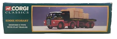 Corgi Classics 19801 Eddie Stobart Bedford S Type & Flat Trailer Diecast Model • £17.75