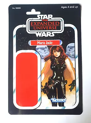 Star Wars Custom Mara Jade Carded Jedi Expanded Universe Cardback Card Moc • $15.99