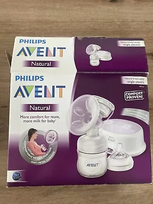 Philips AVENT Natural Comfort Single Electric Breast Pump - SCF332/01 • $80