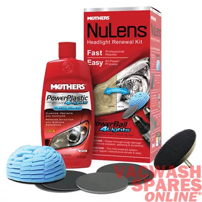 Mothers Nulens Headlight Renewal & Restoration Kit (07251) For Faded Headlights • $43.46