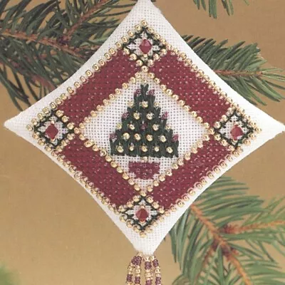 Petite Pine Tiny Treasured Diamond Ornament Kit Mill Hill 1997 • $8.99