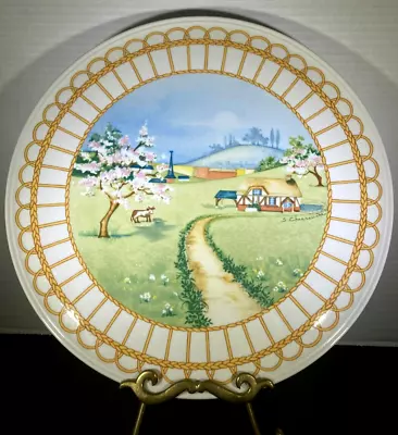 BEAUTIFUL!  Villeroy & Boch CORBEILLE  12  Round Cake Plate/Platter Rare • $17