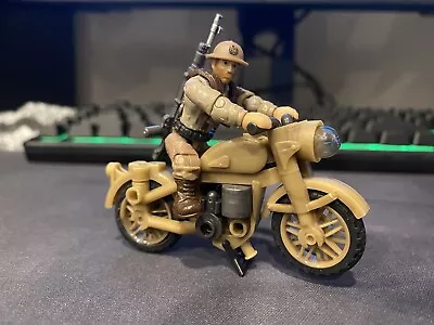 Call Of Duty Mega Construx Figure Lot Custom British WWII Soldier W/ Motorcycle • $14.99