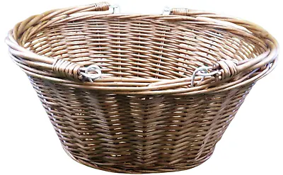 Wicker Log Basket / Holder Home Accessories Beige • £4.99