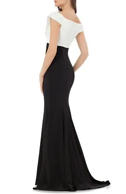 CARMEN MARC VALVO Portrait Collar Mermaid Gown  (size 6) • $169.99