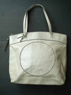 COACH Taupe Leather Laura Tote Handbag Purse • $29.99