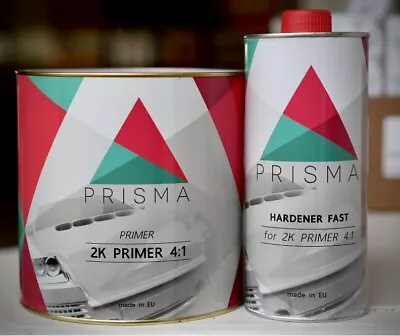 Prisma Automotive 2K Urethane 4:1 Primer Surfacer/Filler Gray Kit W/ Hardener! • $68