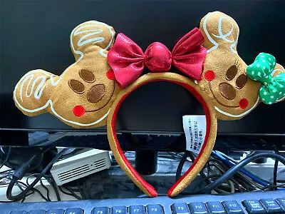 Disney Christmas Holiday Gingerbread Ears Headband Mickey Minnie Mickey Party • $14.10