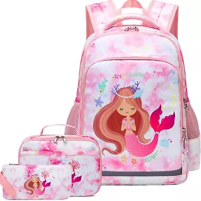 Girls Mermaid School Bag/3-in-1 Children's School Bag Set/Teen School Backpack • $30