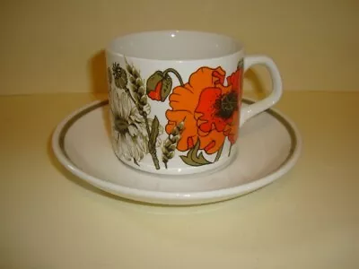 £2.50 • Buy J&G J & G Meakin - Poppy - Tea Cup And Saucer (several Available)