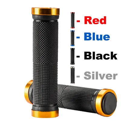 MTB Bicycle Handlebar Grips Rubber Anti-Skid Bike Grips Lock On Road Mountain • $6.99