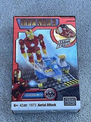 NEW Mega Bloks 1973 Iron Man 2 Aerial Attack 42 Piece Set • $19