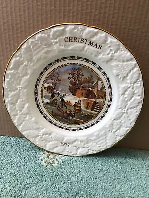 Coalport Collectable Christmas Plate 1977 - 1987 Excellent Condition • £4