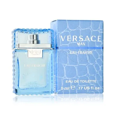 Mini Perfume Versace Eau Fraiche Pour Homme  Edt 5 Ml. 0.13 Oz • $14