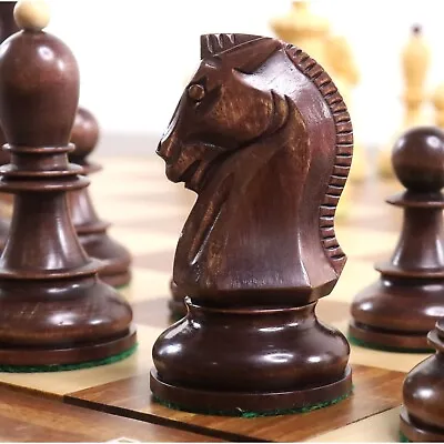 1950s' Fischer Dubrovnik Chess Pieces Only Set - Mahogany Stained & Boxwood • $202.45